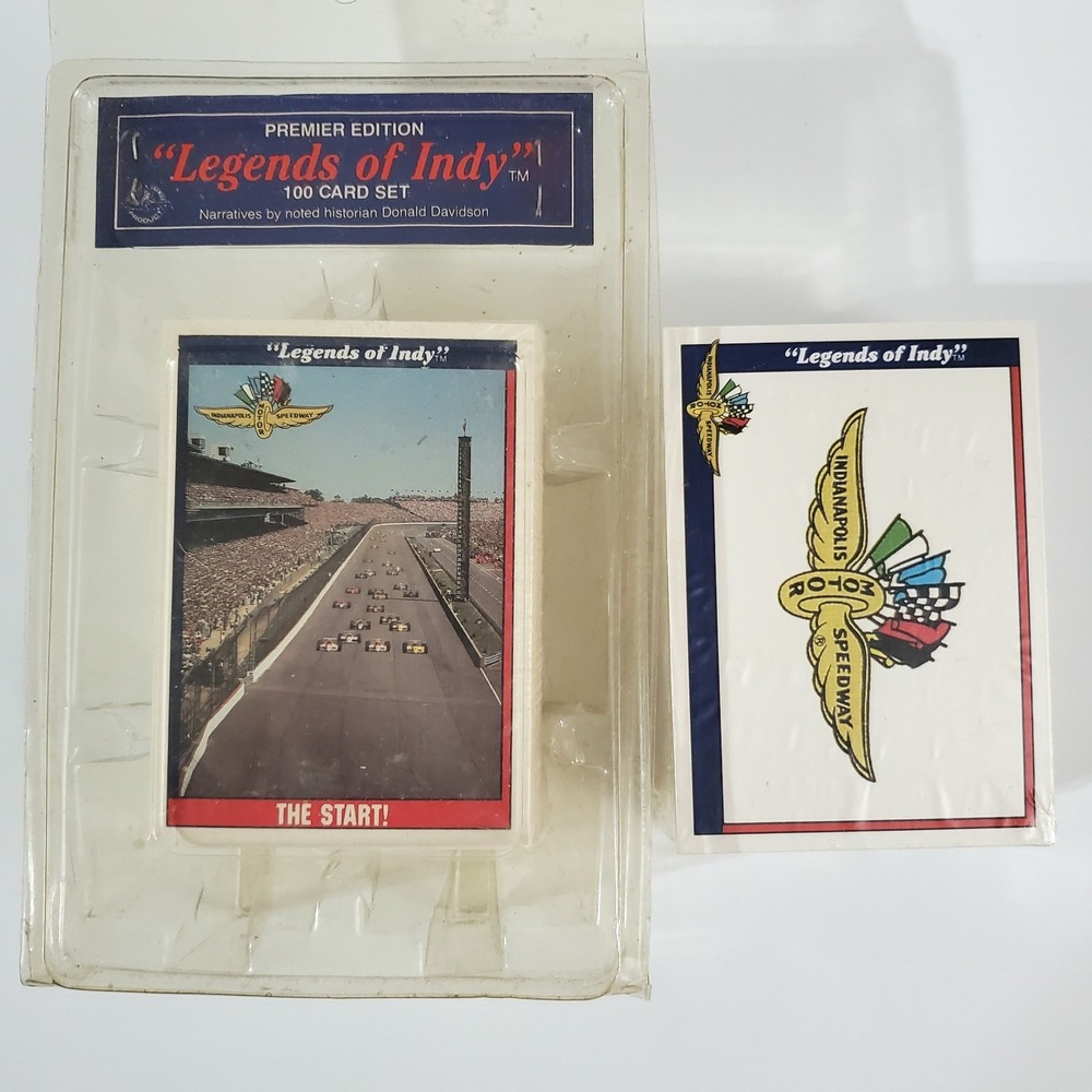 Vintage Sealed Racing 100 Card Set  "Legends of Indy" Premier Edition 1991